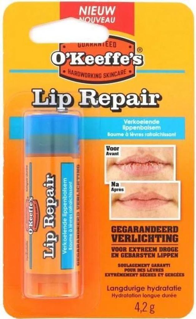 O'Keeffe's Lip repair verkoelende lippenbalsem (4,2 gr)