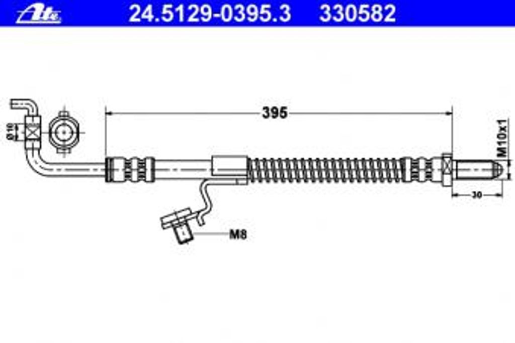 ATE Bremsschlauch  24.5129-0395.3 Produktbild 