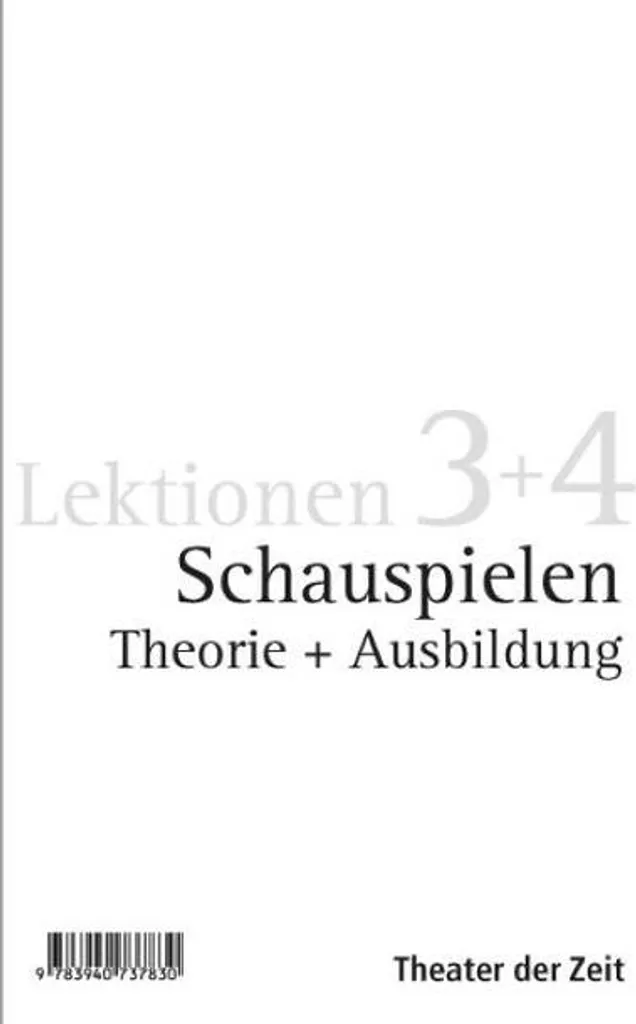 Préparer ses auditions avec Schauspielen Lektion 3+4 : Manuel de jeu