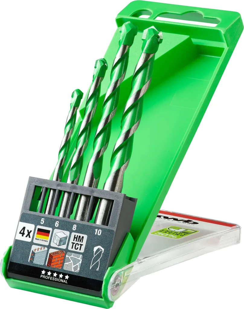Set 4 Punte kwb 052800 Granito | Offerta Acciaio 40Cr Professional