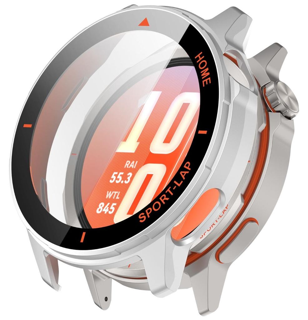INF PC-Gehäuse, gehärtetes Glas für Huawei Watch GT Runner2 leicht Silberorange