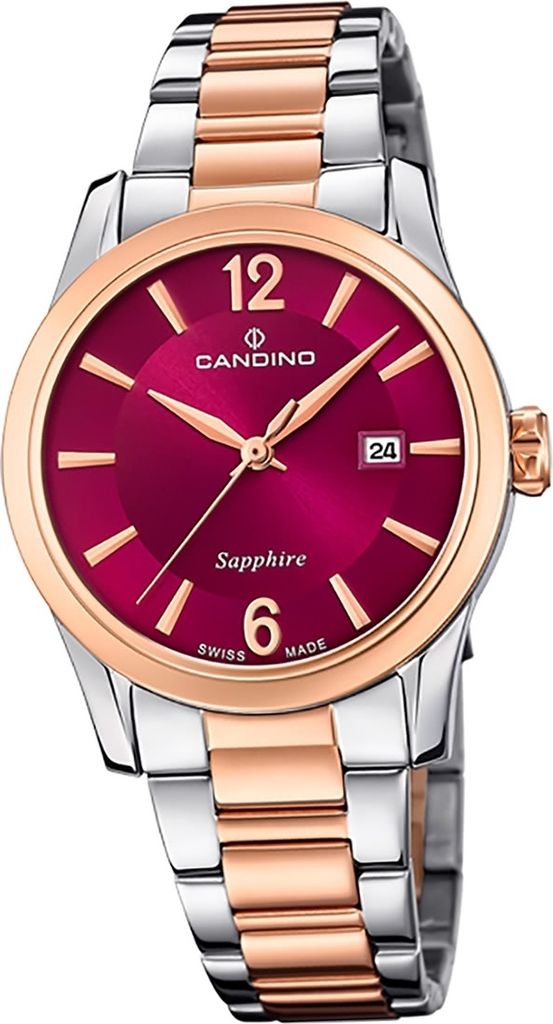 Candino Damen Analog Armbanduhr silber kupfer rosegold Candino Classic D2UC4739/3