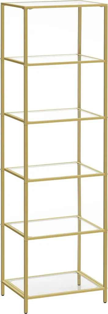 Étagère de décoration dorée pour exposer vos objets d'art avec élégance