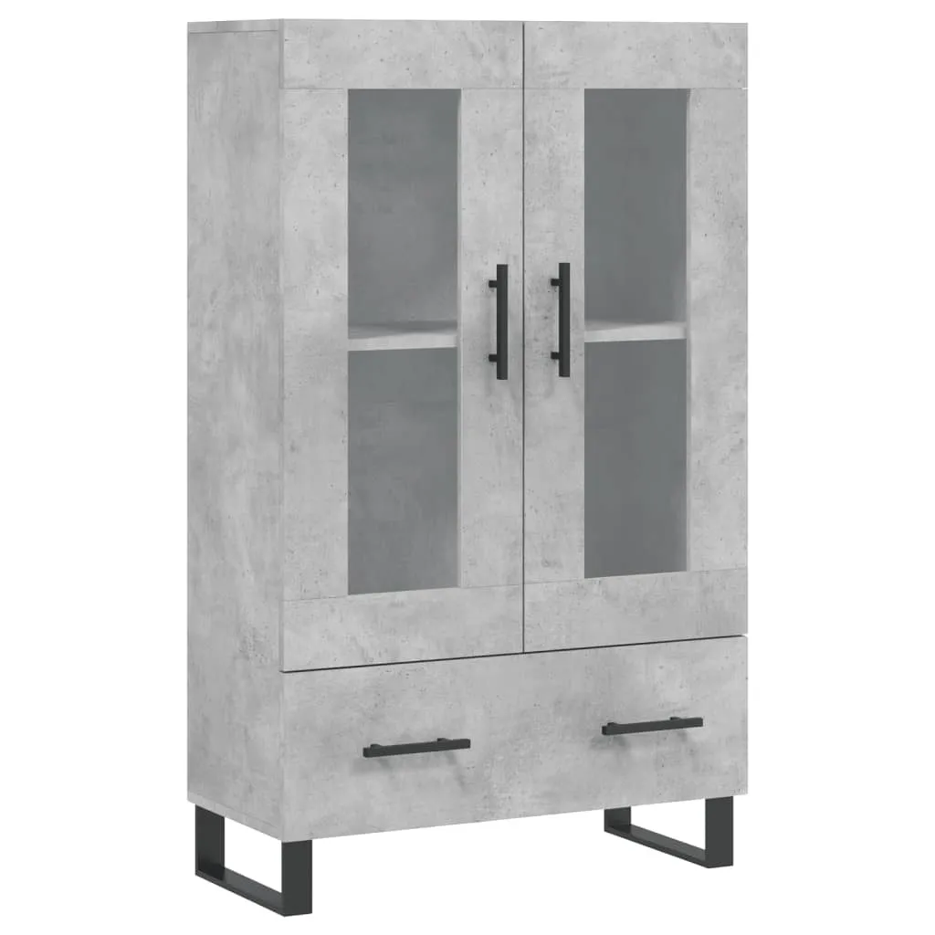 SYFAX™ Credenza Alta Grigio Cemento 115 cm | Madia Legno Multistrato