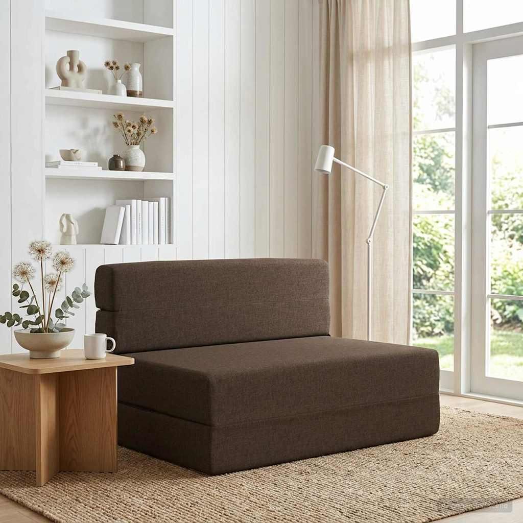 Möbel Klappsofa Bett Taupe 70 x 80 x 60 cm StoffKlassische Sofas - Klassische Sofas c8509