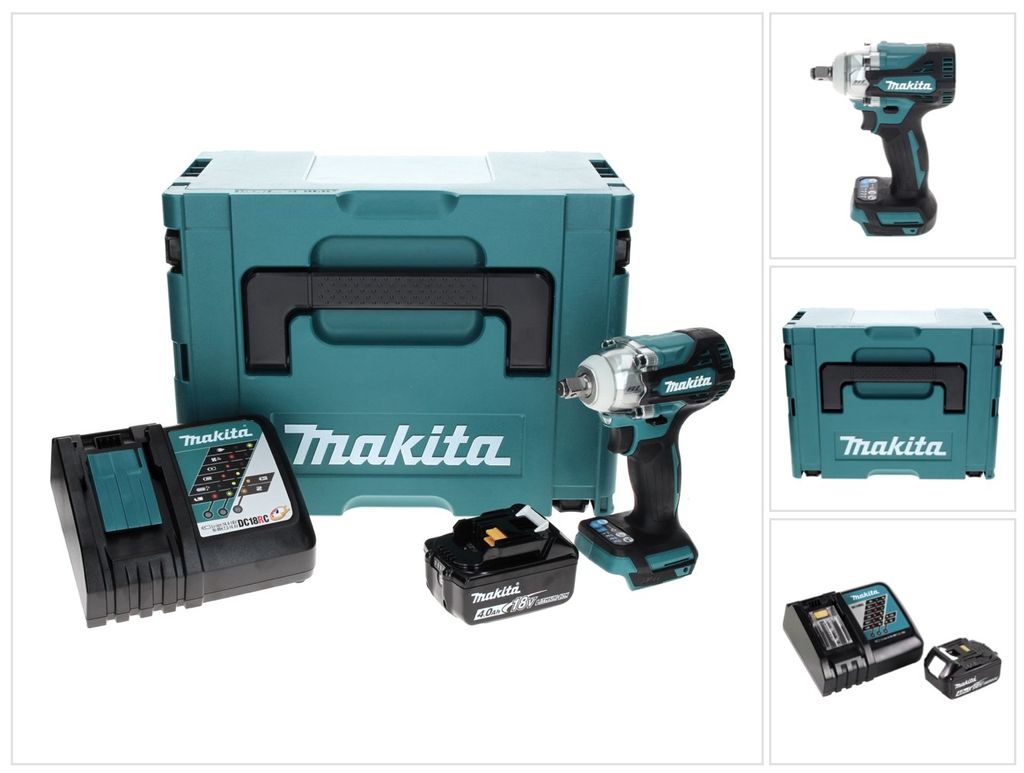 Makita DTW 300 RM1J Akku Schlagschrauber 18 V 330 Nm 1/2" Produktbild 