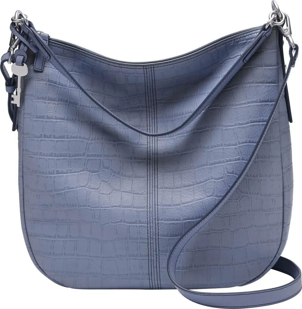 Sac à Épaule Fossil Jolie Hobo Bleu : Alliez Style et Rangement Malin