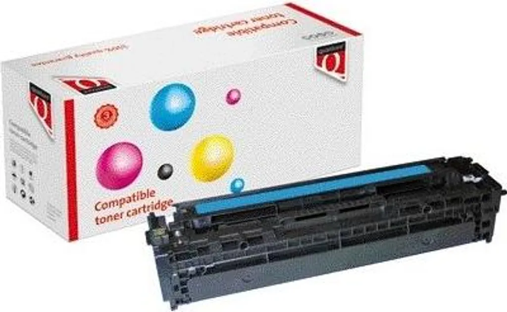 Toner cyan CB541A 125A Quantore compatible pour imprimante HP LaserJet