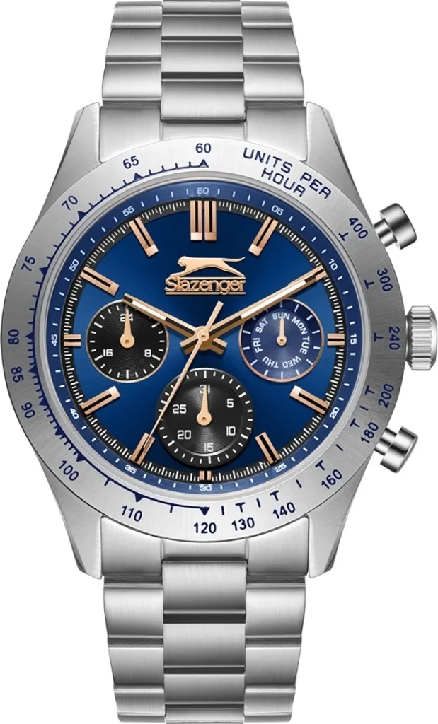 Montre de Luxe Slazenger pour Homme - Idée Cadeau Idéale Bleu Foncé