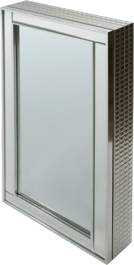 Casa Padrino Armoire Bijoux Miroir Argenté Coulissant 80 cm Luxe
