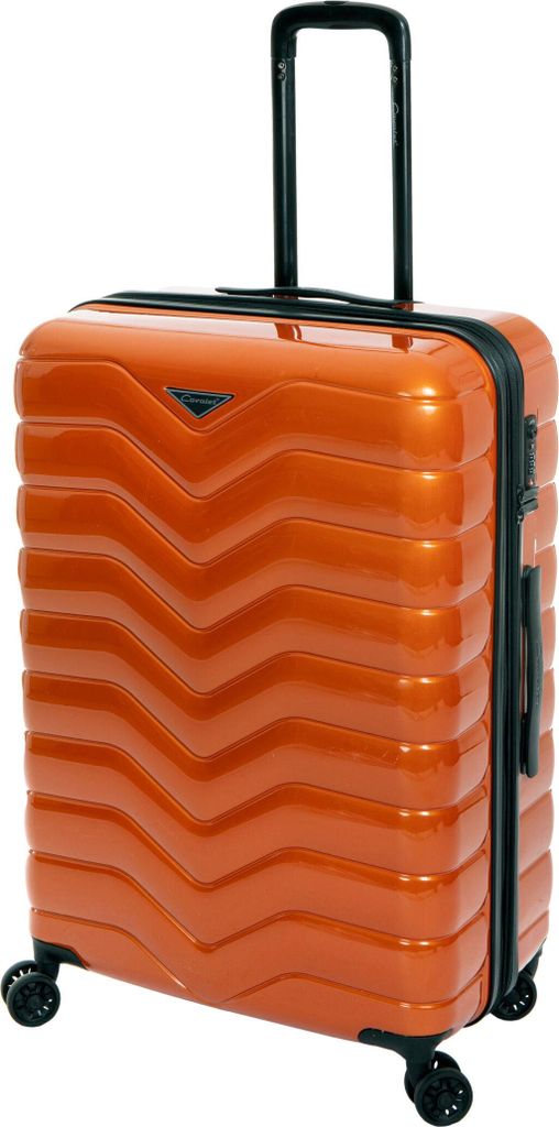 Große Hartschalentrolley Koffer V Orange Rollenkoffer 75 cm Cavalet bei Bowatex