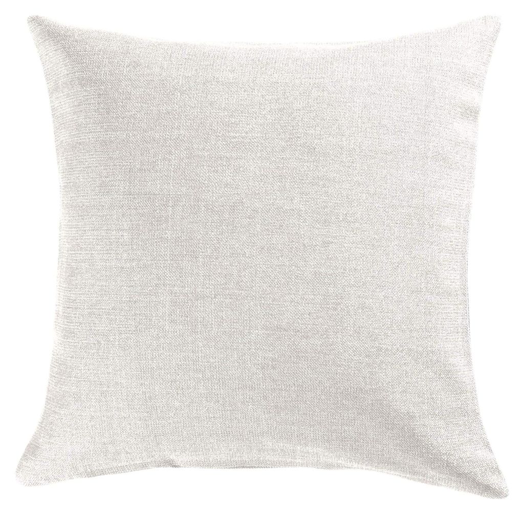 Kissenhülle Uni, Krefeld Creme Größe 50x50 cm - fleckabweisend und schmutzunempfindlich, Leinen-Optik (weitere Farben)