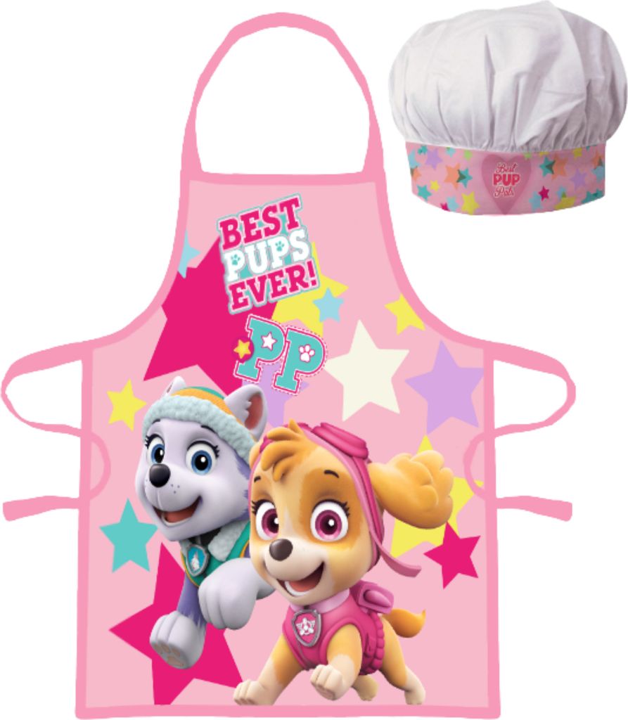 Paw Patrol Skye Kinder Kochschürze + Kochmütze Kinder Koch-Set 2 tlg. Backschürze