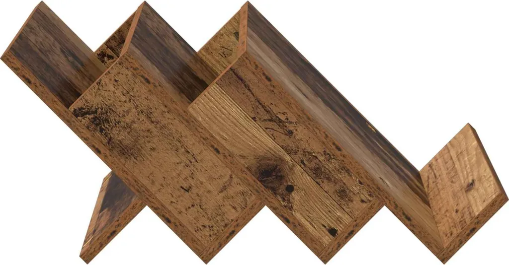 vidaXL Portariviste con scaffale in legno di recupero 53 x 40 x 28,5 cm Materiale a base di legno - 6