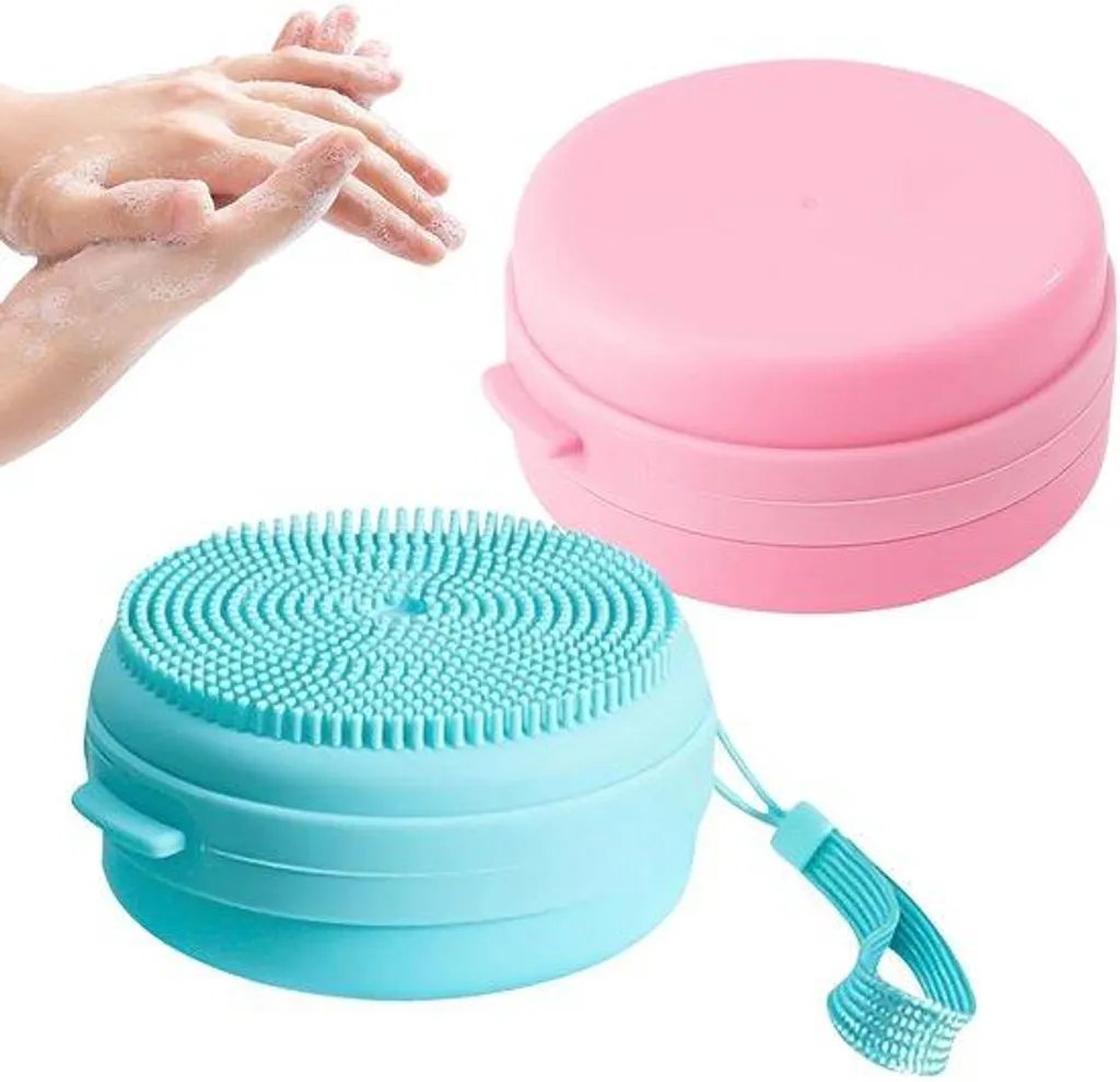 Brosse de massage silicone 2025 avec diffuseur de mousse automatique