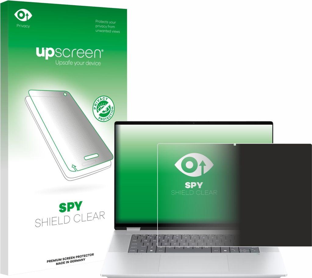 Für HP OmniBook X Flip 16-aX Sichtschutzfolie Schutzfolie upscreen Anti-Spy Privacy Sichtschutz Blickschutz Display Schutz Folie Blaulichtfilter
