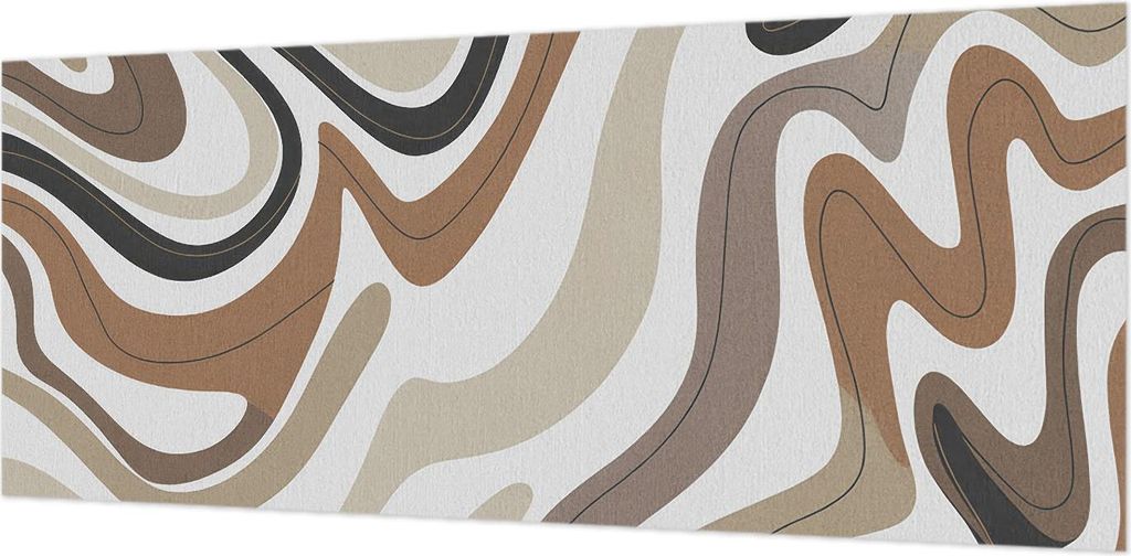 Wandtapete - Dekorative Tapete für Wohnzimmer- Tapetenfolie für Wanddekoration - 208x146 cm - Harmonische Wellen