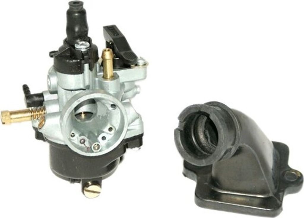 VERGASER 12mm MANUELLER Choke ANSAUGSTUTZEN für Peugeot LUDIX Trend Classic 50
