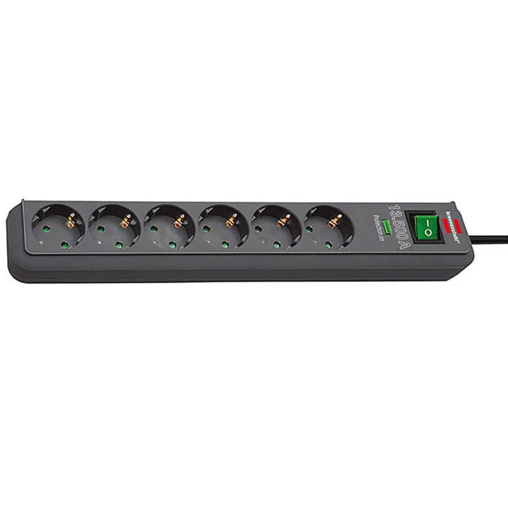 Brennenstuhl Eco-Line Nero 6 prese AC 1,5 m