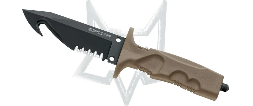 Couteau FOX FKMD Supersum Airborne Survival en Acier N690 Co Fixe