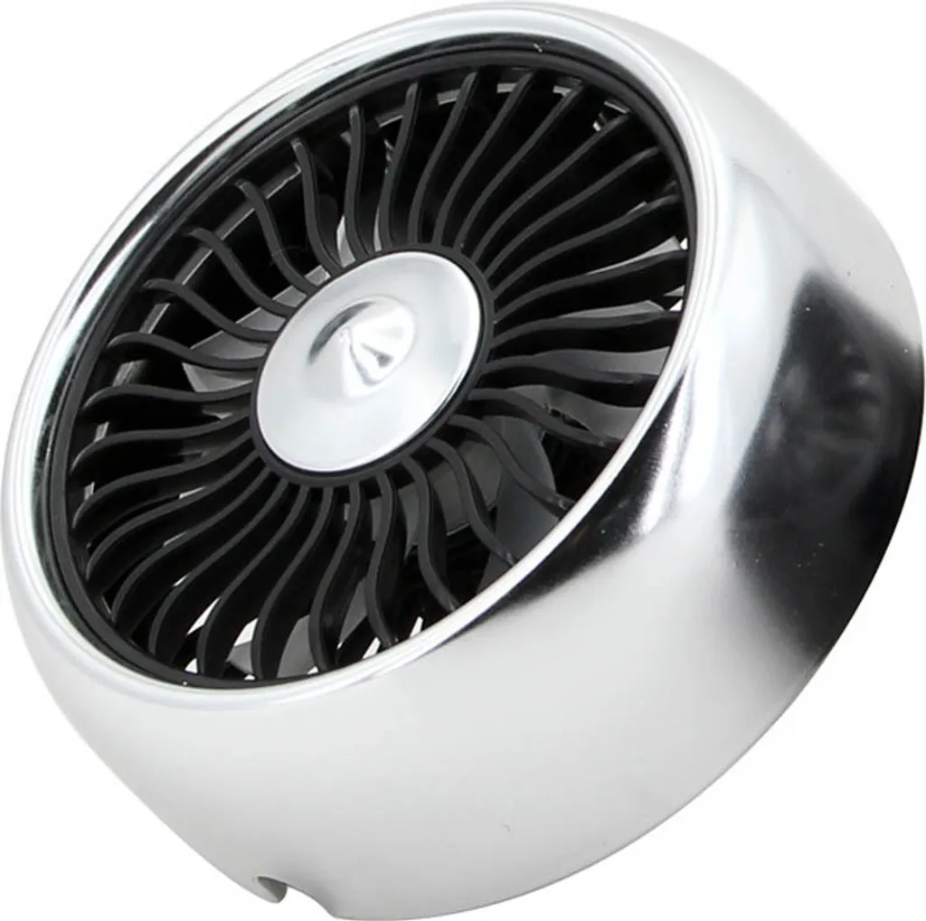 Sconto Ventilatore Auto 12V Argento 360 Gradi - Aria Fresca Subito