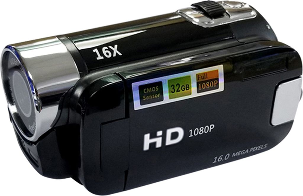 Digitalkamera-Videorecorder, 16-facher Fokus-Zoom, 2,7-Zoll-TFT-Bildschirm, unterstuetzt SD-Karte, batteriebetrieben, fuer Video-Studio