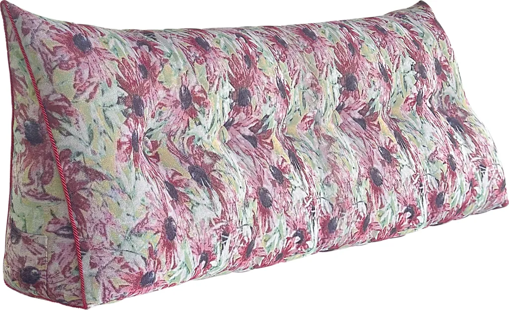 Cuscino poggiatesta ergonomico in look lino, cuscino da lettura, cuscino per lo schienale, cuscino per il riposo, cuscino decorativo