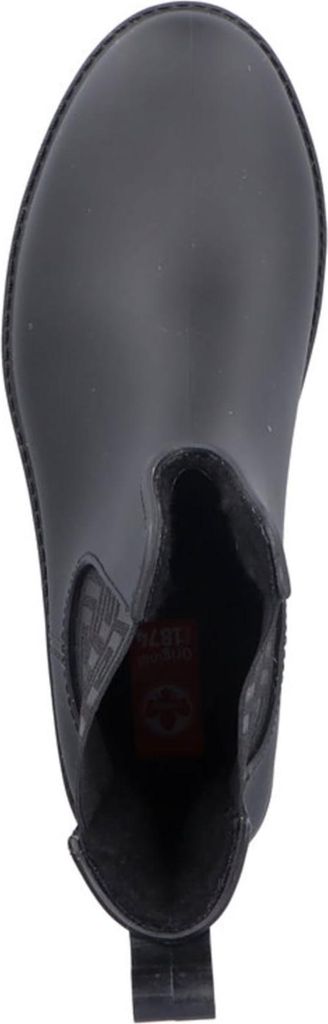 Rieker Damen Stiefelette Warmfutter Gummistiefel Stretcheinsätze matt P8260, Größe:39 EU, Farbe:Schwarz