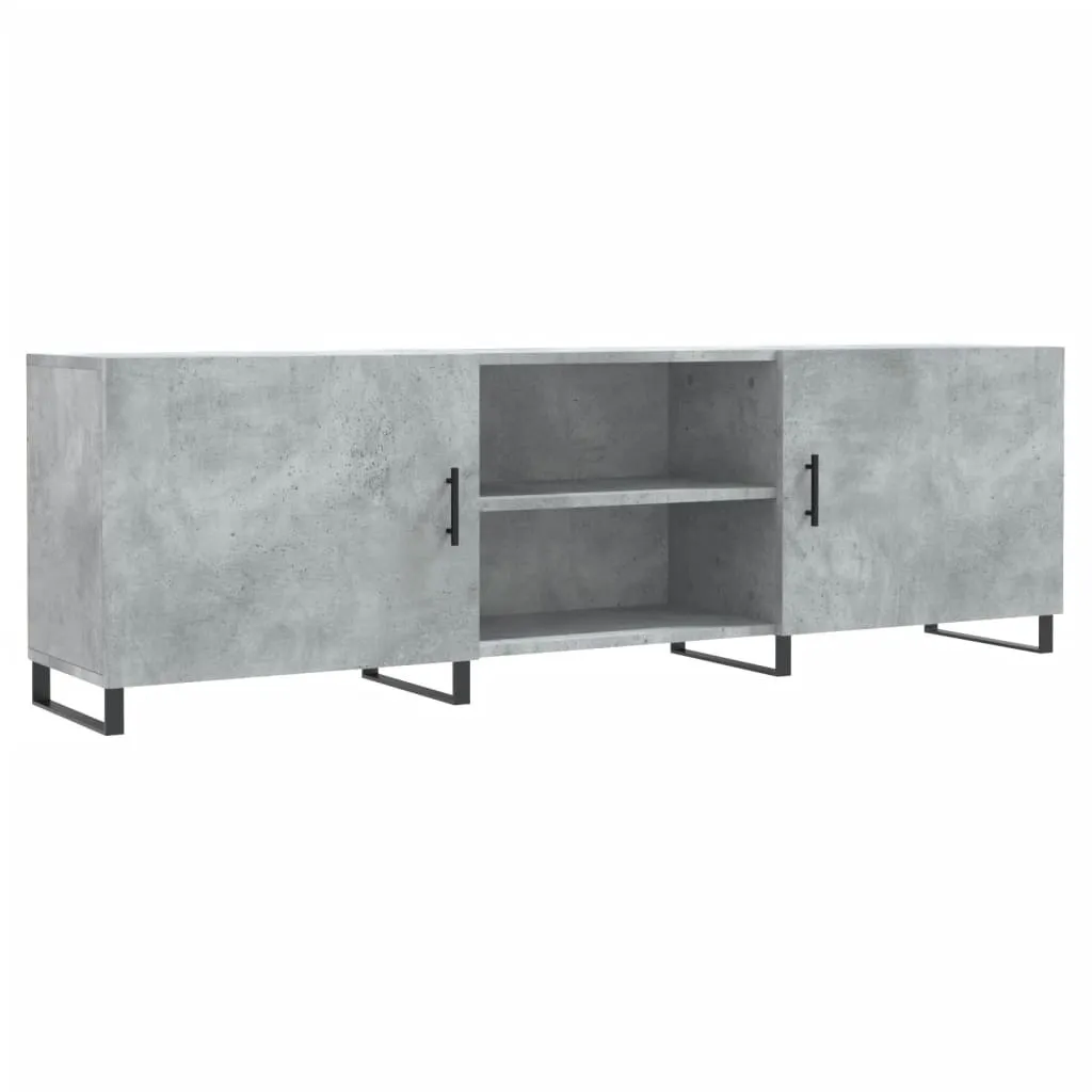 Mobile TV Grigio Cemento 150x30x50 cm | Porta TV Moderno Industrial