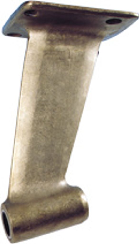 Allpa Bronze Wellebock/Montageplatte Mit Rechteckiger Montageplatte, Für Welle Ø40mm