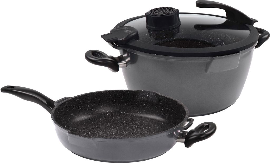STONELINE SMELL WELL FUTURE Kochgeschirr-Set 4-teilig 24 cm | mit Deckel