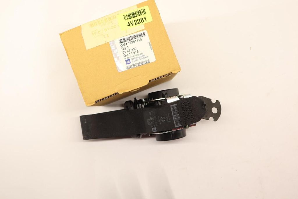 Original OPEL Corsa-D Sicherheitsgurt schwarz hinten links/rechts 13251319
