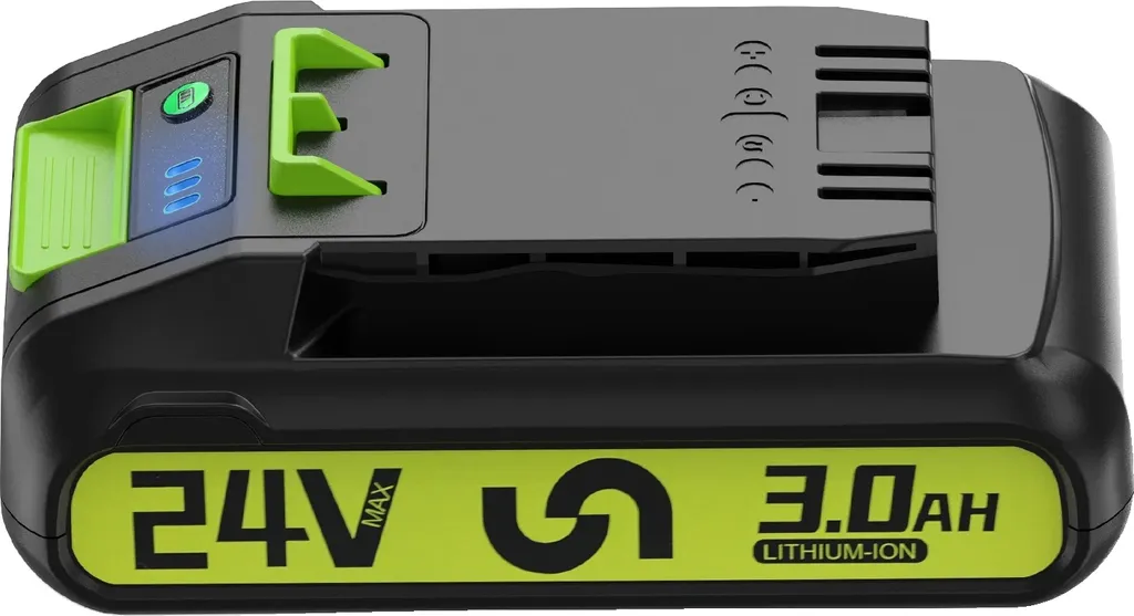 Batterie de Rechange 24V 3.0Ah Li-ion Compatible Greenworks et Bissell
