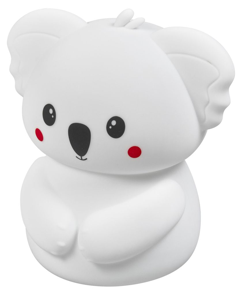 OSRAM Nightlux Touch Nachtlicht Koala, 0,7W, 40lm, RGBW 3000K, Weiß, Silikon, USB-C aufladbar, Berührungsdimmer