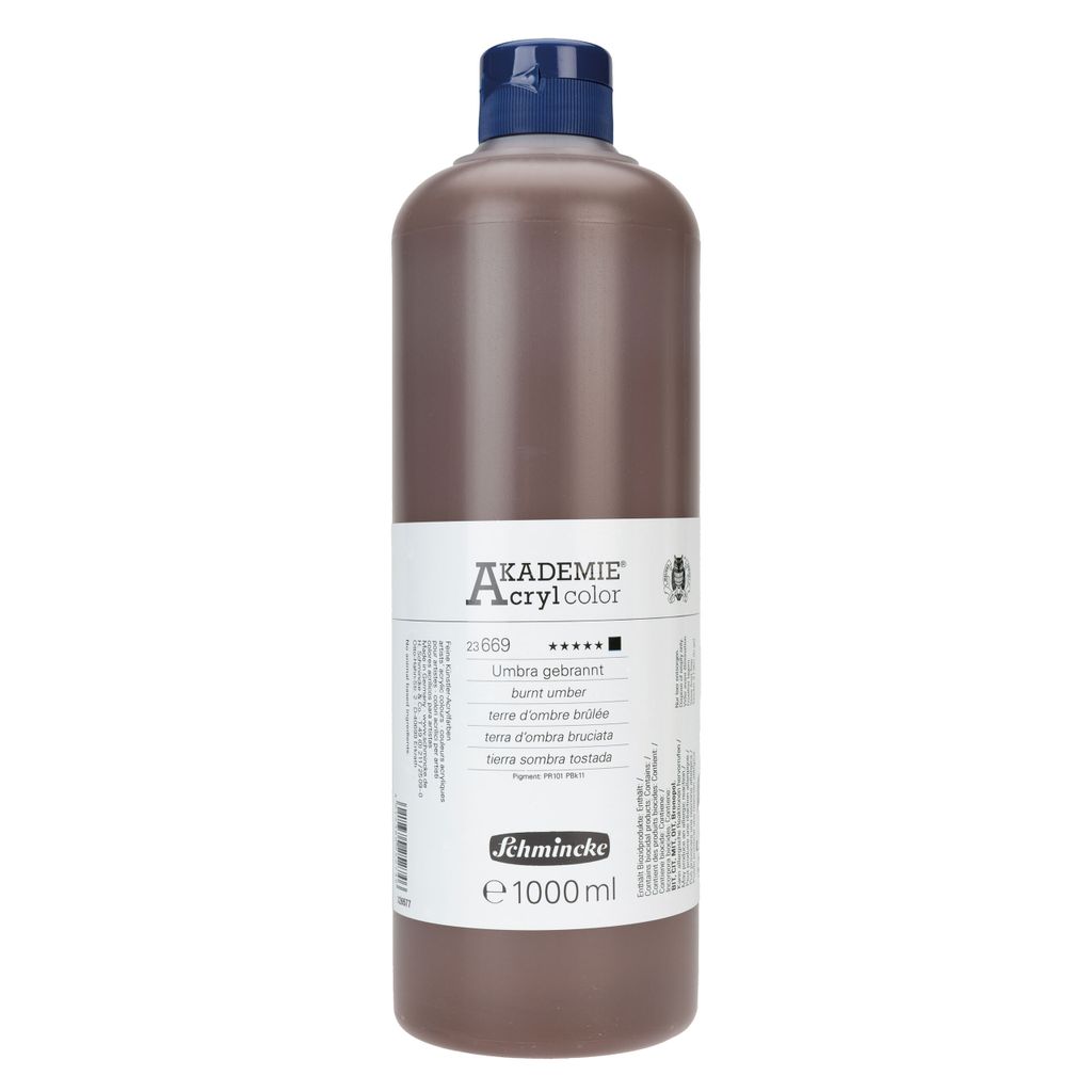 Schmincke AKADEMIE Acryl - Umbra gebrannt 1000ml Acrylfarbe Produktbild 