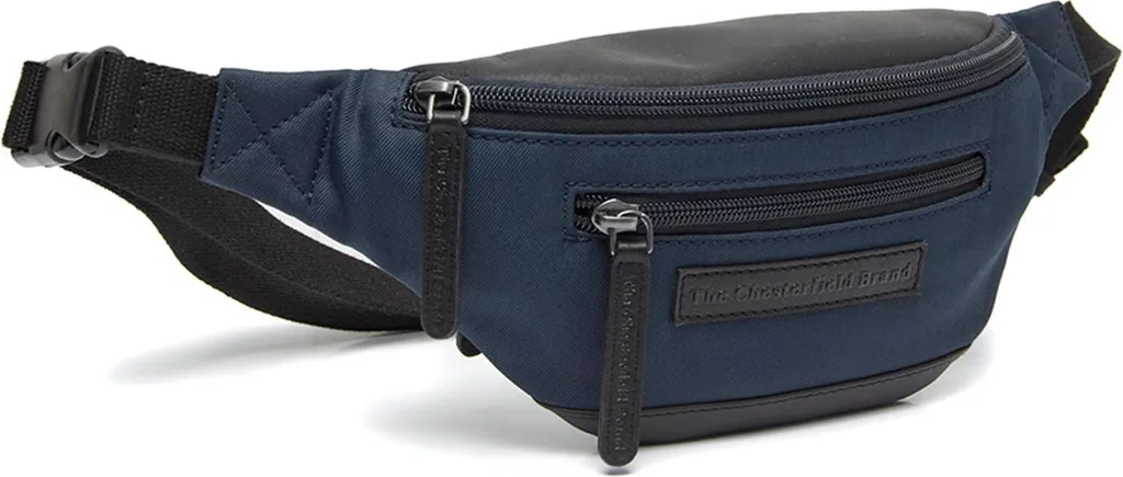 The Chesterfield Brand marsupio Velta Leather Waist Pack Navy blu scuro
