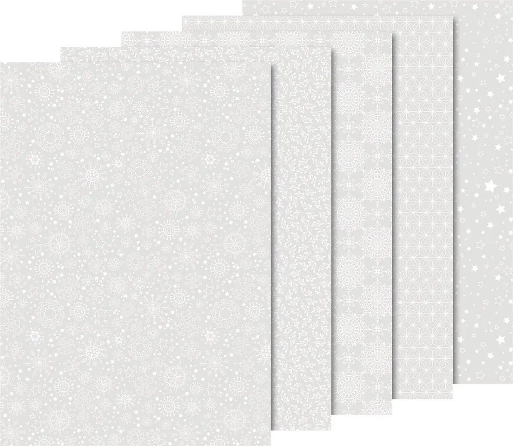 Papier de Soie Transparent à Motifs Étoiles Heyda 50x70 cm en Rouleau