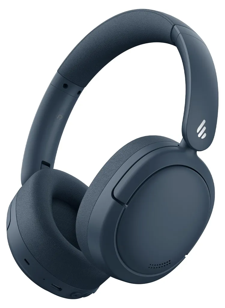 Cuffie over-ear wireless Edifier V80, batteria a lunga durata 45 ore, ANC -44dB, audio ad alta risoluzione, Bluetooth 5.4, blu navy