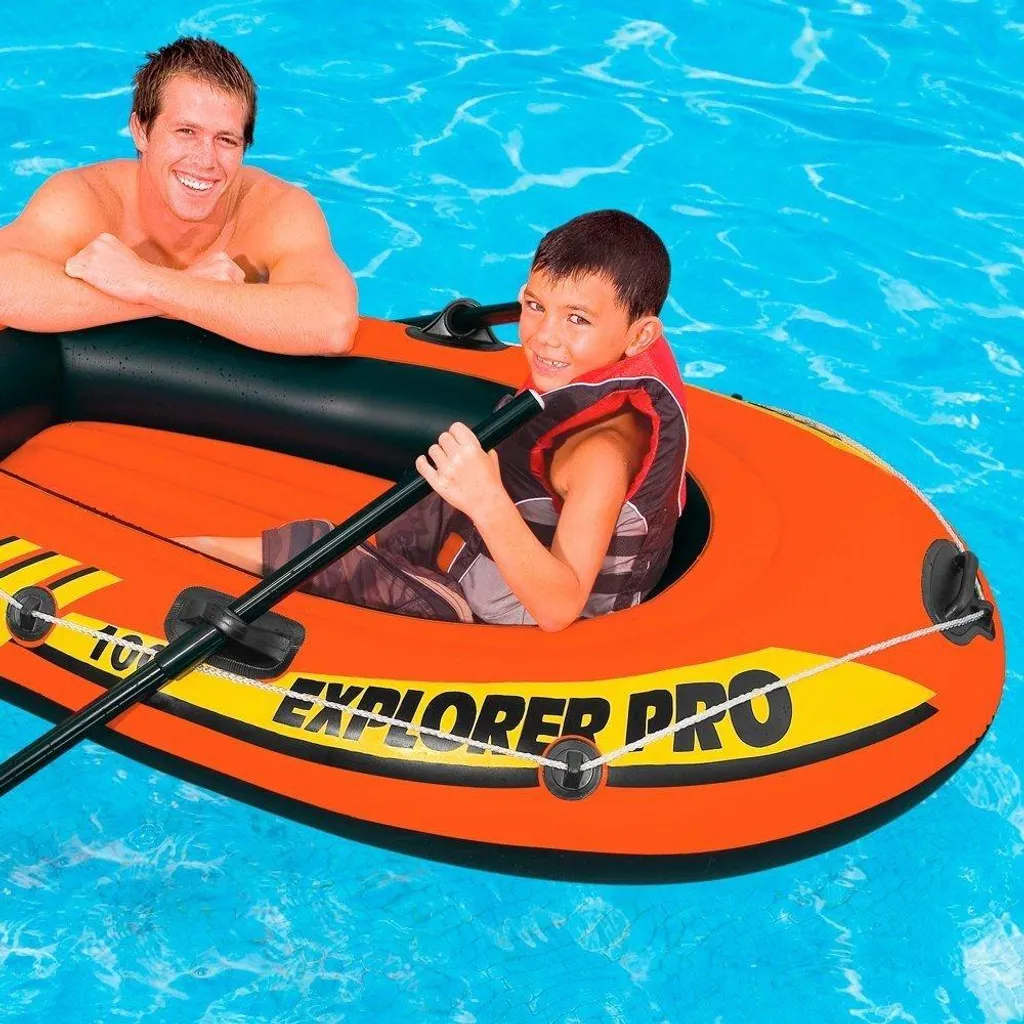Bateau INTEX Explorer Pro 100 Robuste en Vinyle avec 3 Chambres à Air - 6