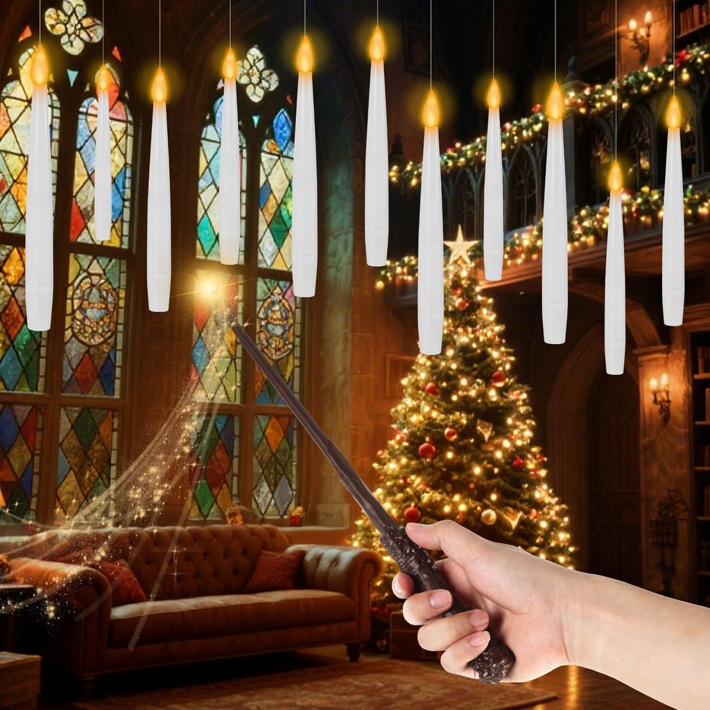 Jayseuw LED Kerzen schwebend 12Stück Zauberstab Produktbild 