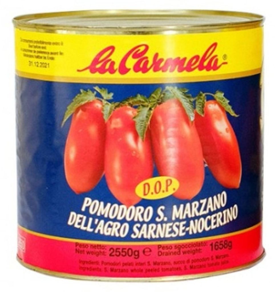 Tomates pelées San Marzano, 2550 g - La Carmela Image du produit 