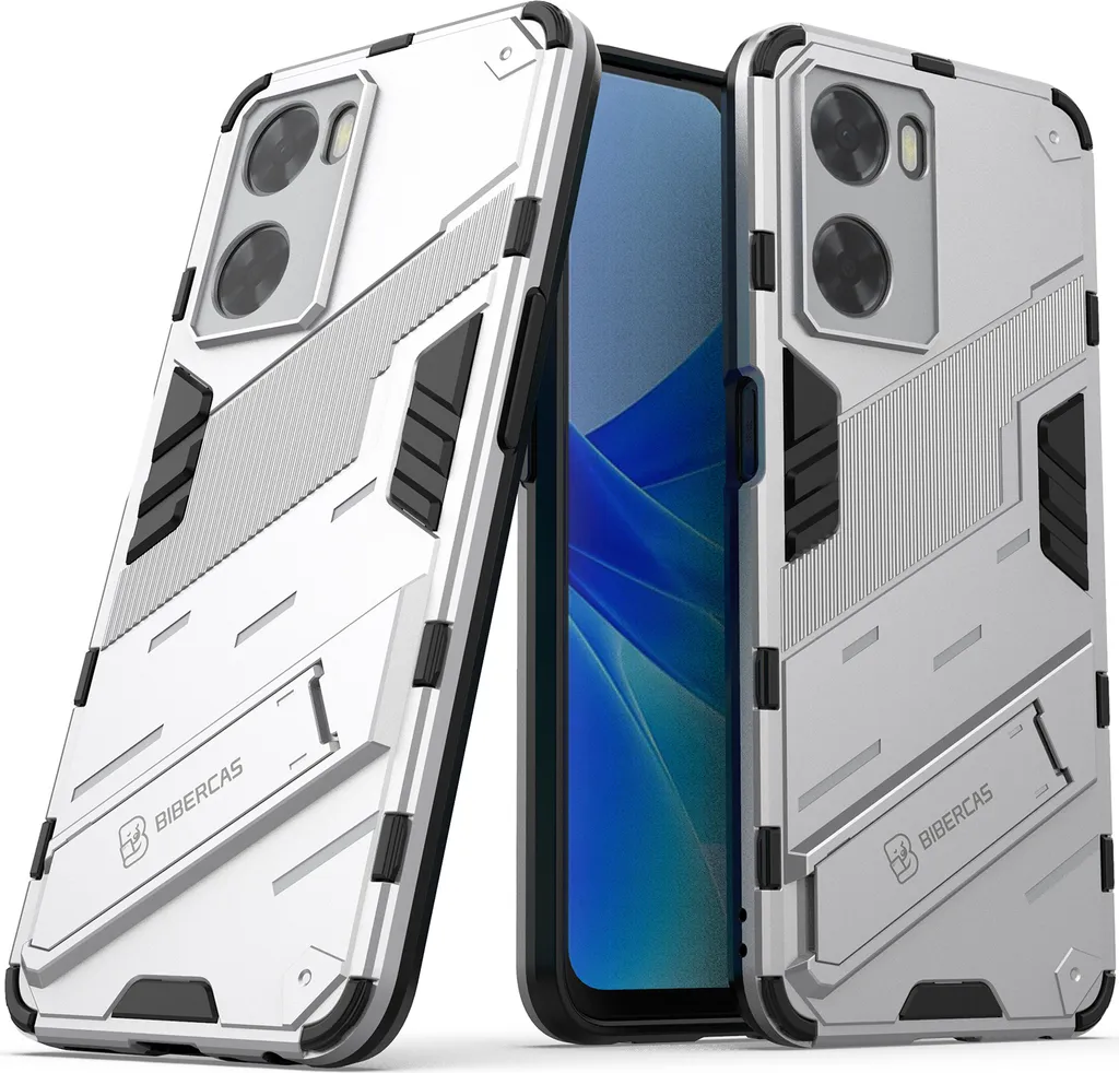 Custodia Ibrida Oppo A57 4G TPU+PC | Cover Antiurto Stand Arancione