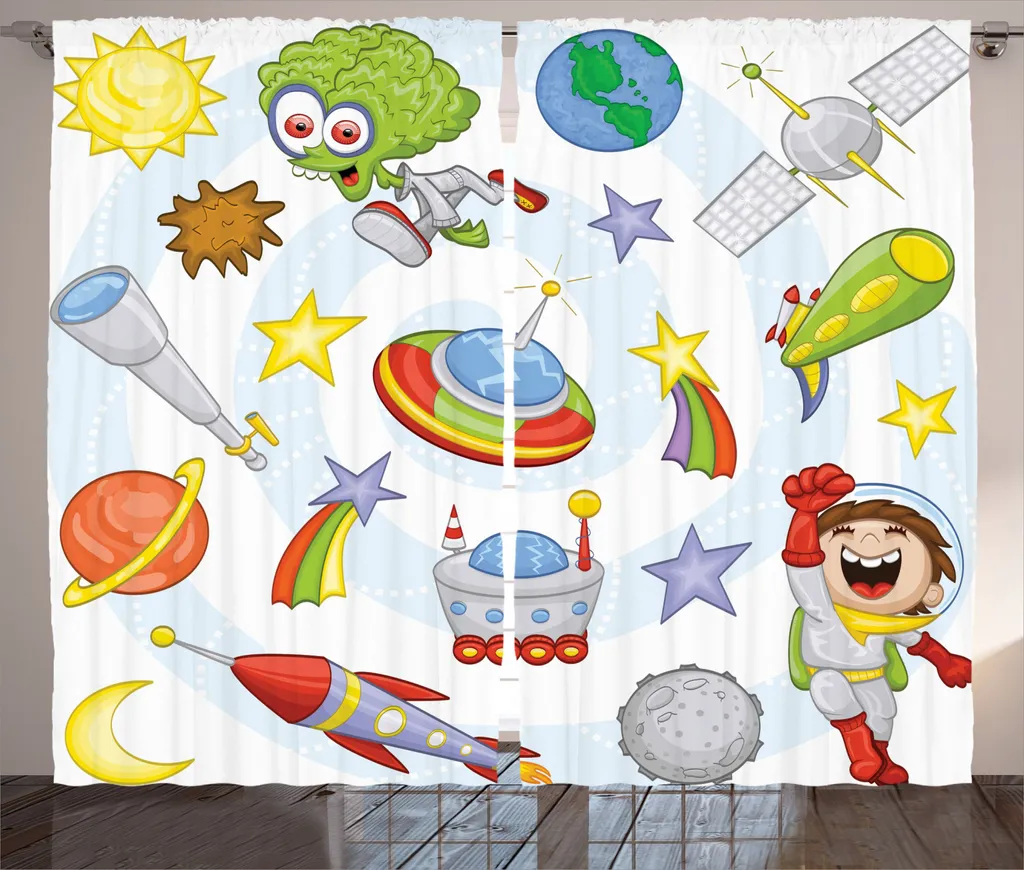 Tenda Cameretta Spazio ABAKUHAUS 280x245 cm | Lavabile e Colorata