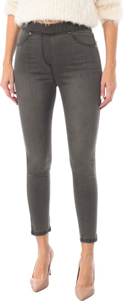 Q-EN Lange Damen Leggings im Jeans-Stil 1809
