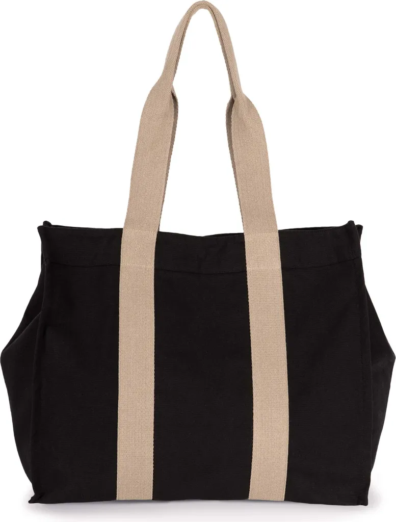 Kimood grande borsa per la spesa riciclata con soffietto