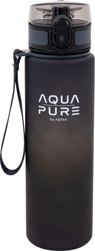 Aqua Pure 600ml Bidon grau-schwarz Astra