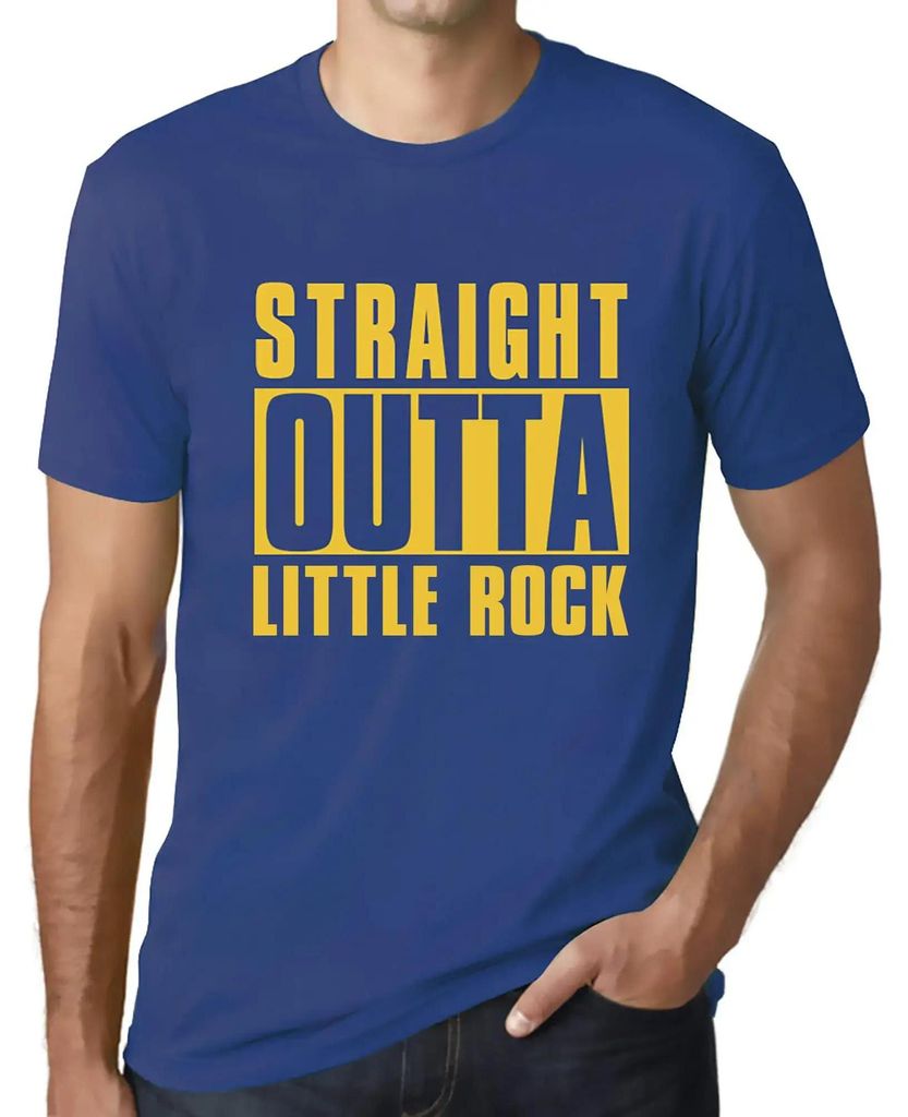 Herren Grafik T-Shirt Direkt aus Little Rock – Straight Outta Little Rock – Öko-Verantwortlich Vintage Jahrgang Kurzarm Lustige Druck Geburtstag