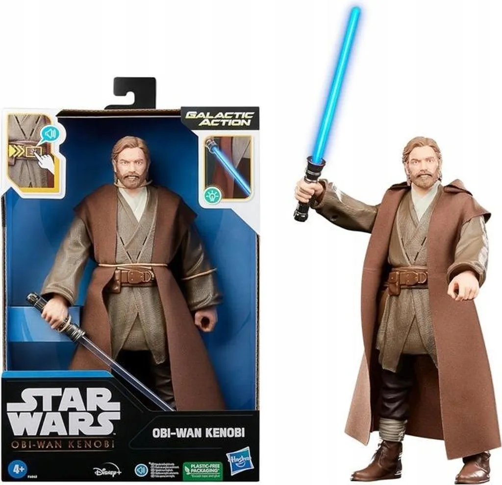 Obi-Wan Kenobi Galactic Action Hasbro : Figurine Interactive Robuste 30cm - 3
