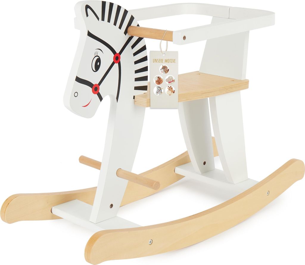 Bieco Zebra Schaukelpferd ab 1 Jahr | Holz Schaukelpferd Produktbild 7
