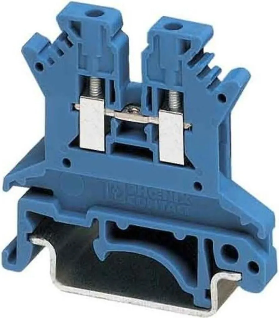 Évitez les faux contacts avec le bornier UK 2,5 N BU 24 A bleu 4 mm²